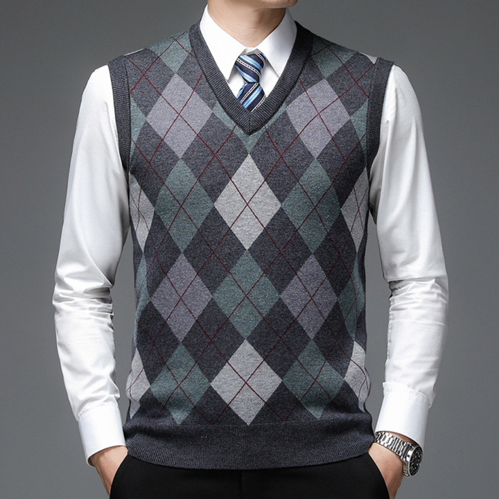 Heren Spencer met Stijlvol Argyle-Patroon - Felix