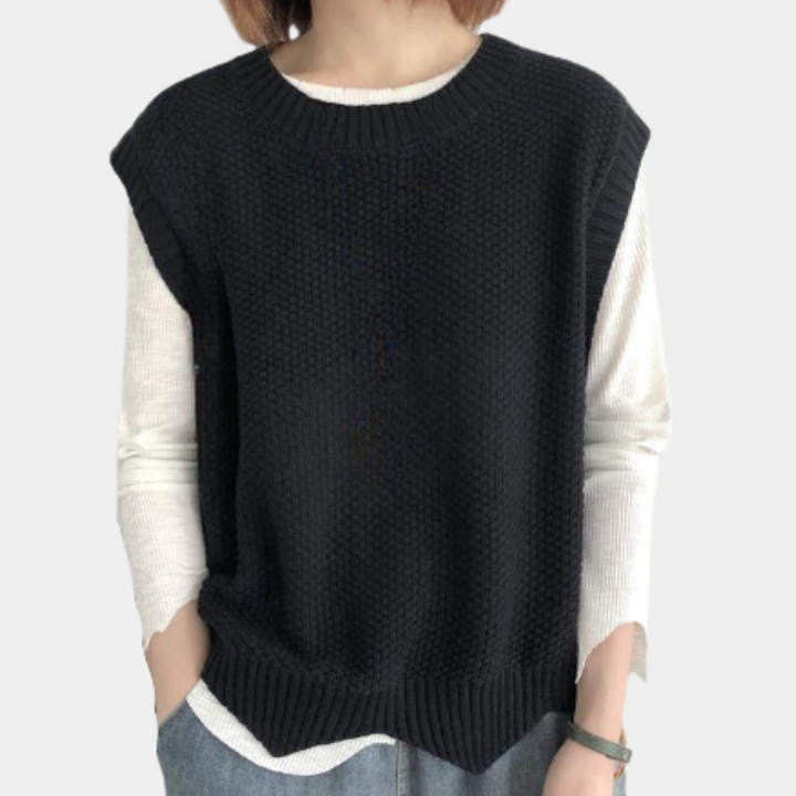 Gebreide Mouwloze Sweater Dames