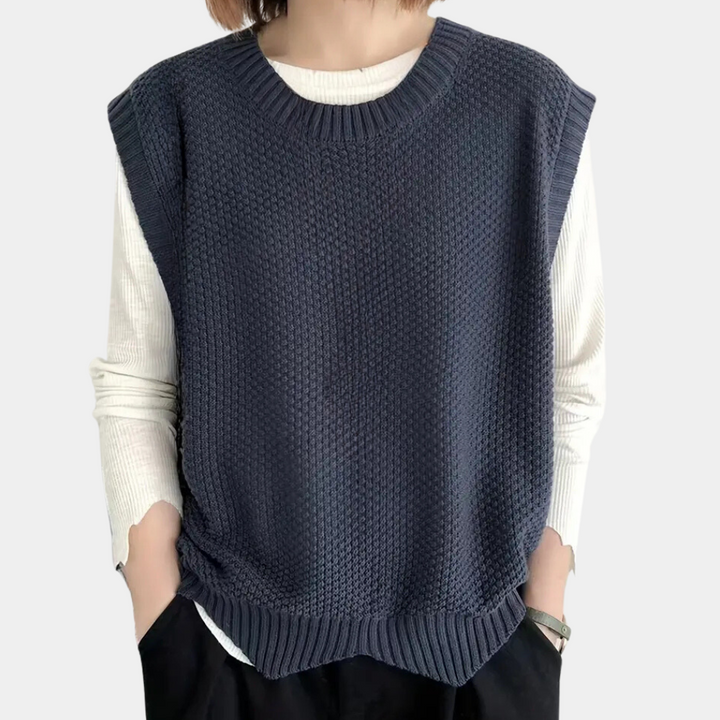 Gebreide Mouwloze Sweater Dames