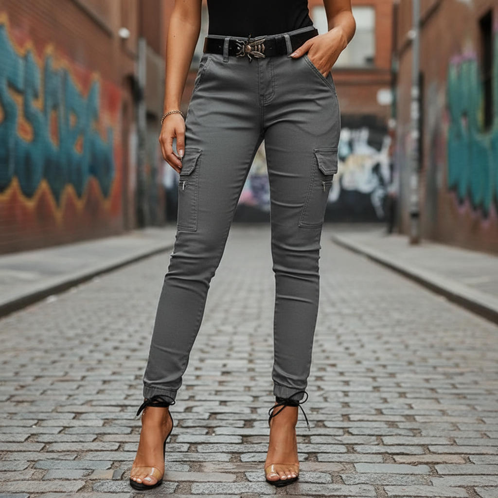 Cargo-Jeans Met Elastische Band - Regina