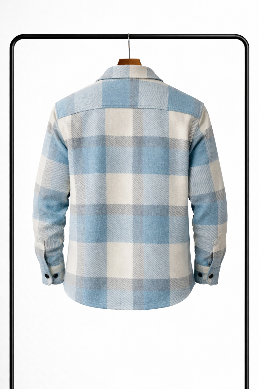 Klassiek geruit overshirt voor heren – warm, comfortabel overhemdjack als tussenlaag