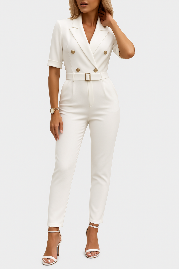 Eleganza – Jumpsuit met Ceintuur voor Dames