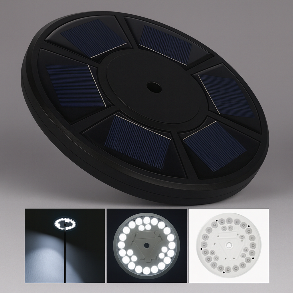 Zonne-energie vlaggenmastverlichting