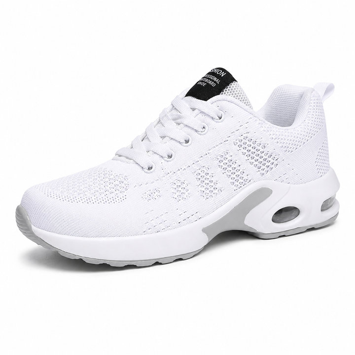 Lichte orthopedische damessneakers met ademend mesh en gevoerde zool