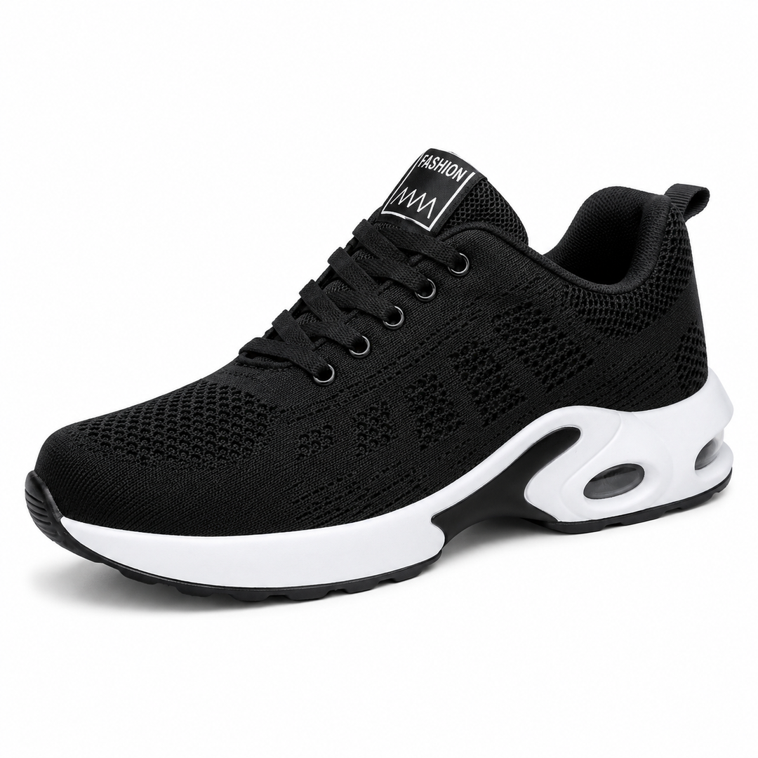 Lichte orthopedische damessneakers met ademend mesh en gevoerde zool