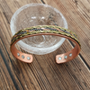 Lichtgroene Gedraaide Koperkleurige Armband