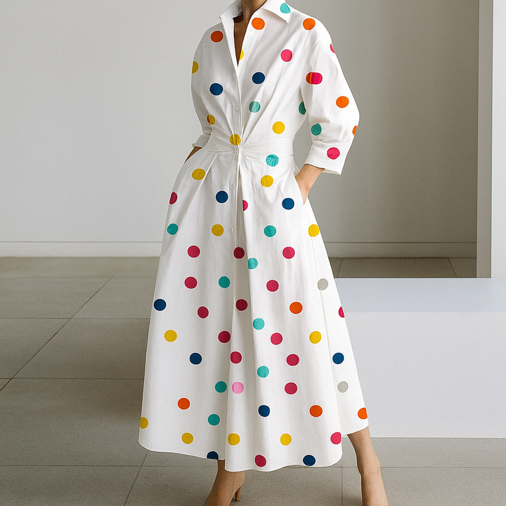 Elegante, vloeiende maxi-jurk voor dames