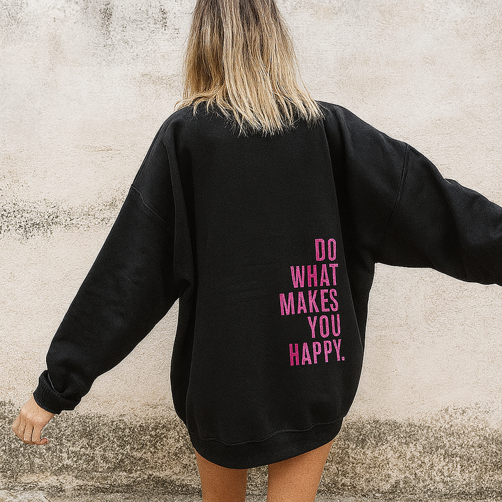 Bedrukt gezellig sweatshirt met capuchon