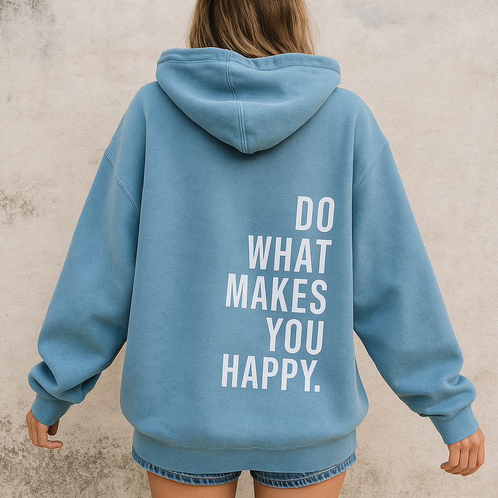 Bedrukt gezellig sweatshirt met capuchon