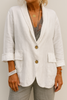 Dames relaxed fit linnen blazer