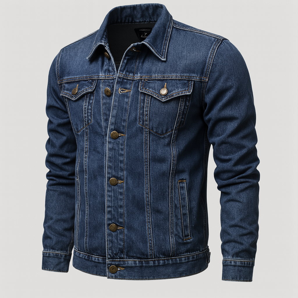 Denim truckerjack voor heren