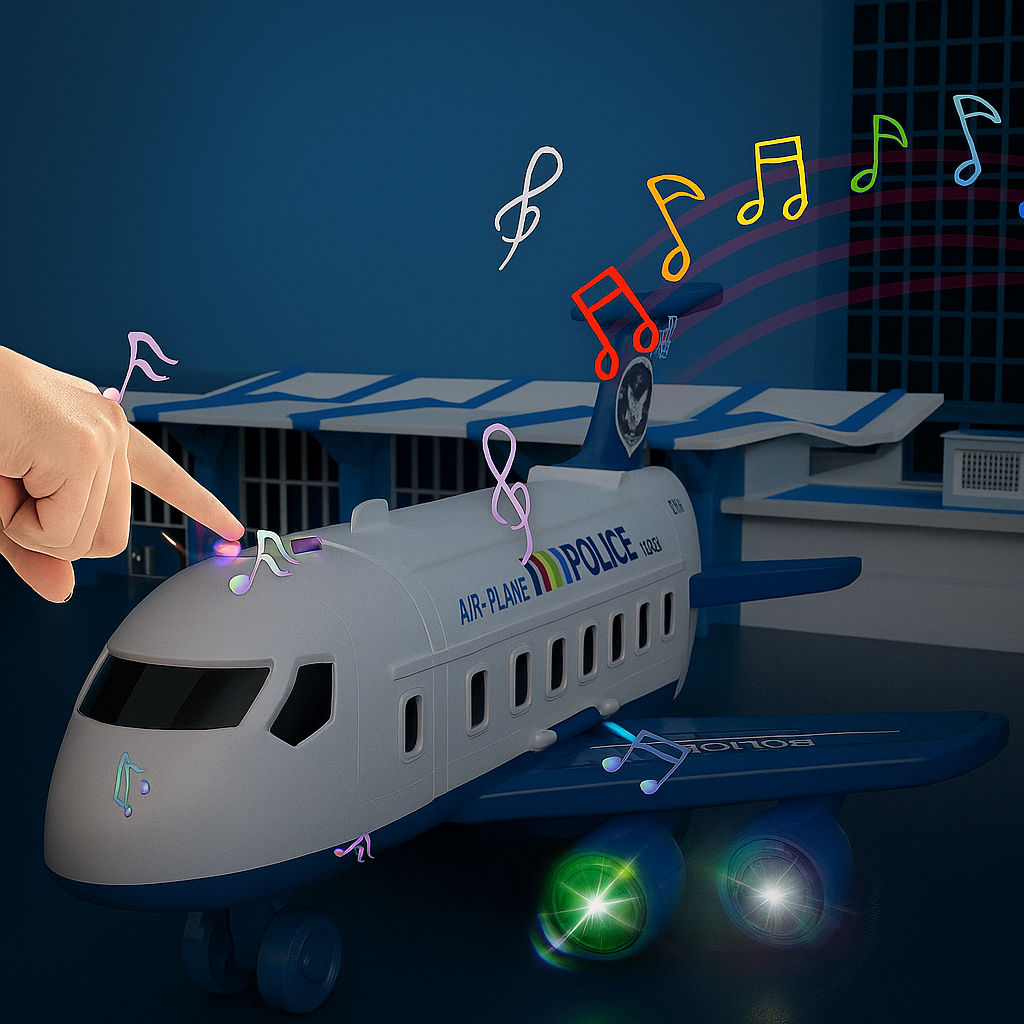 Avontuurlijke vliegtuigspeelset voor kinderen