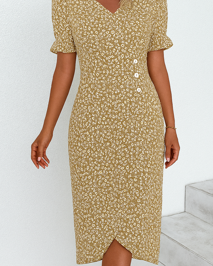 Lichtgewicht maxi-jurk van katoenmix voor dames