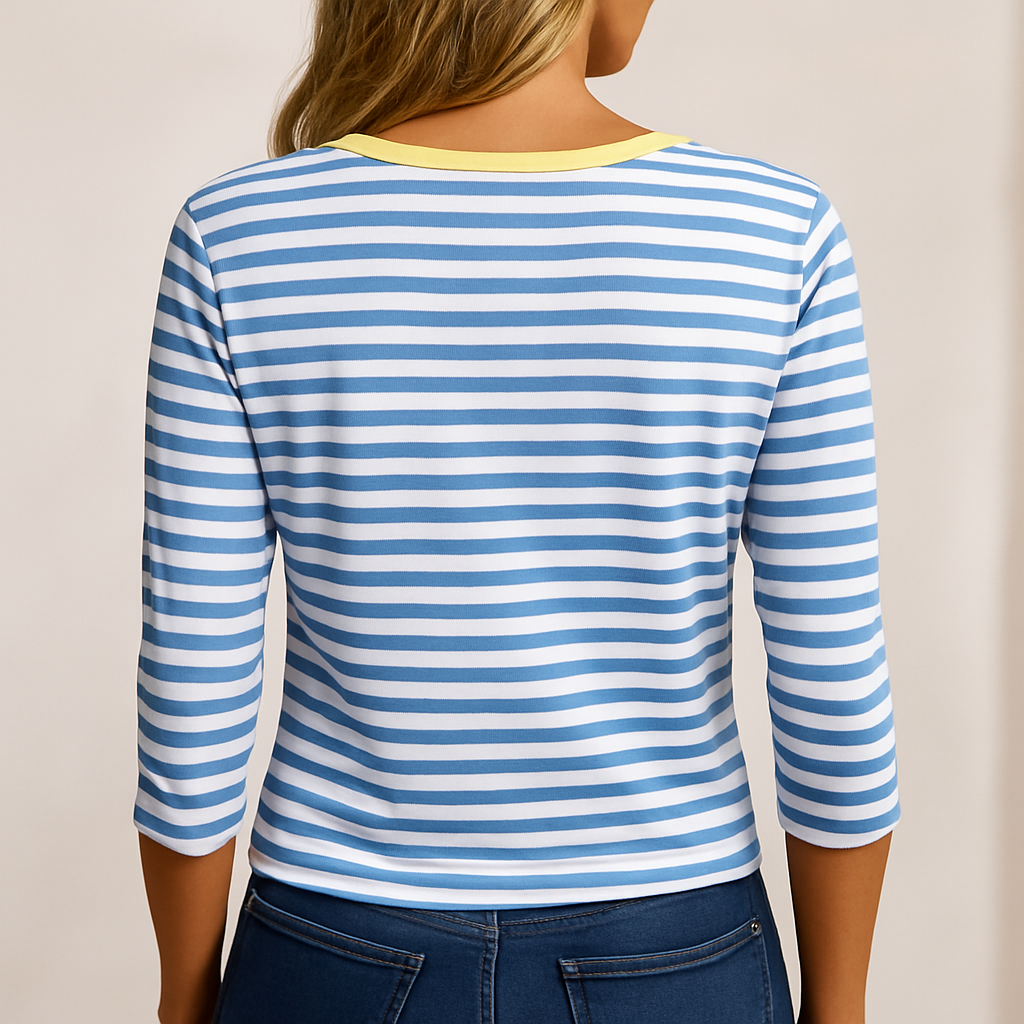 Casual V-hals T-shirt voor dames