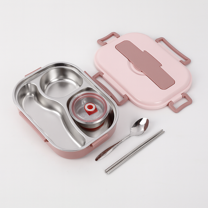 Thermische lunchbox van roestvrij staal