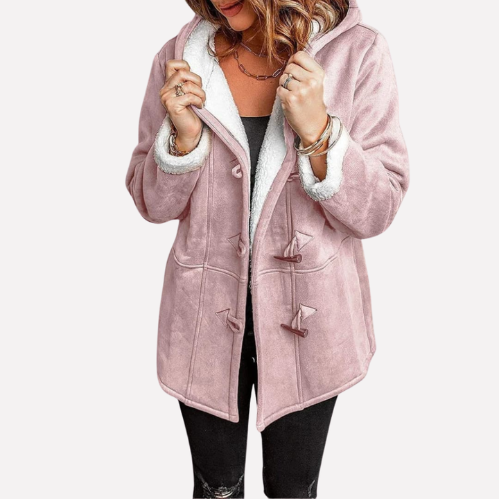 Damesjas met Capuchon en Toggle Sluiting