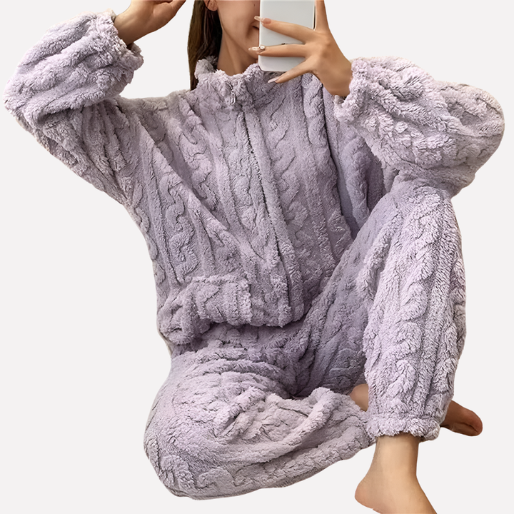 Fleece pyjamaset voor dames