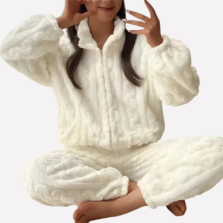 Fleece pyjamaset voor dames