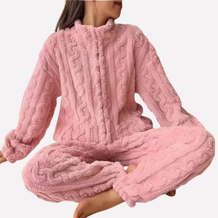 Fleece pyjamaset voor dames