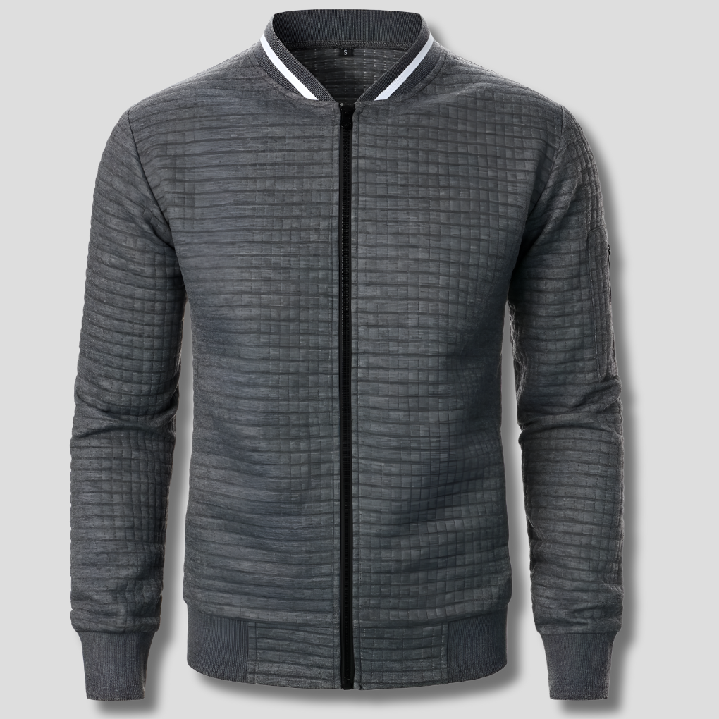 Comfortabele en warme herentrui met rits