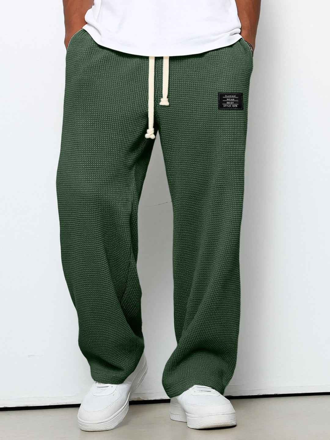 Heren Broek Relaxed Fit met Verstelbare Trekkoord Taille