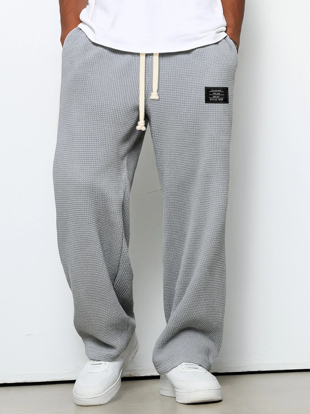 Heren Broek Relaxed Fit met Verstelbare Trekkoord Taille