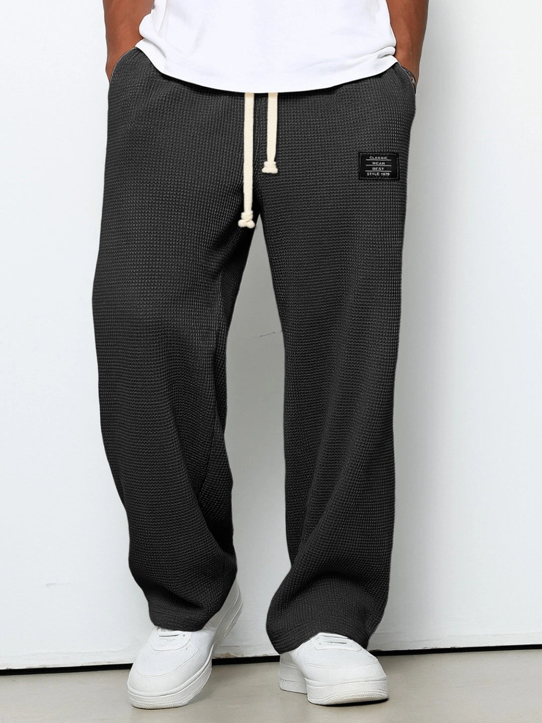 Heren Broek Relaxed Fit met Verstelbare Trekkoord Taille