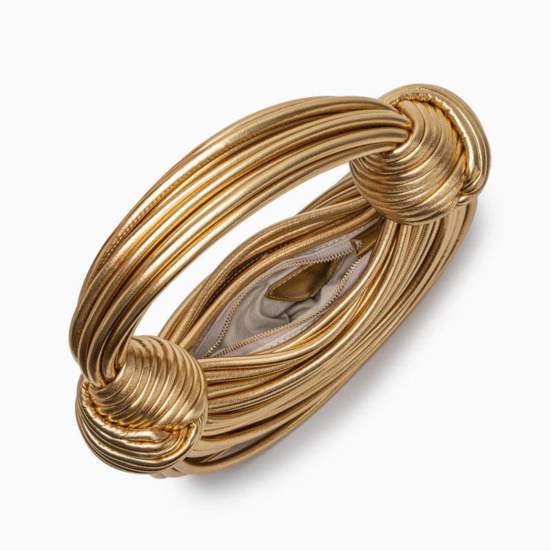 Geweven Dames Handtas met Knoopdetail