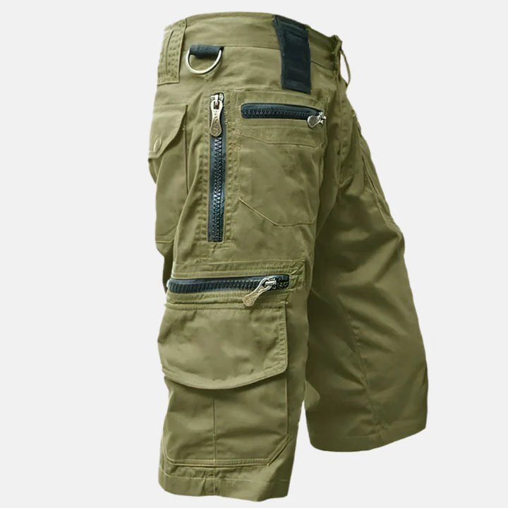Utility Cargo Shorts voor heren met knielange pasvorm