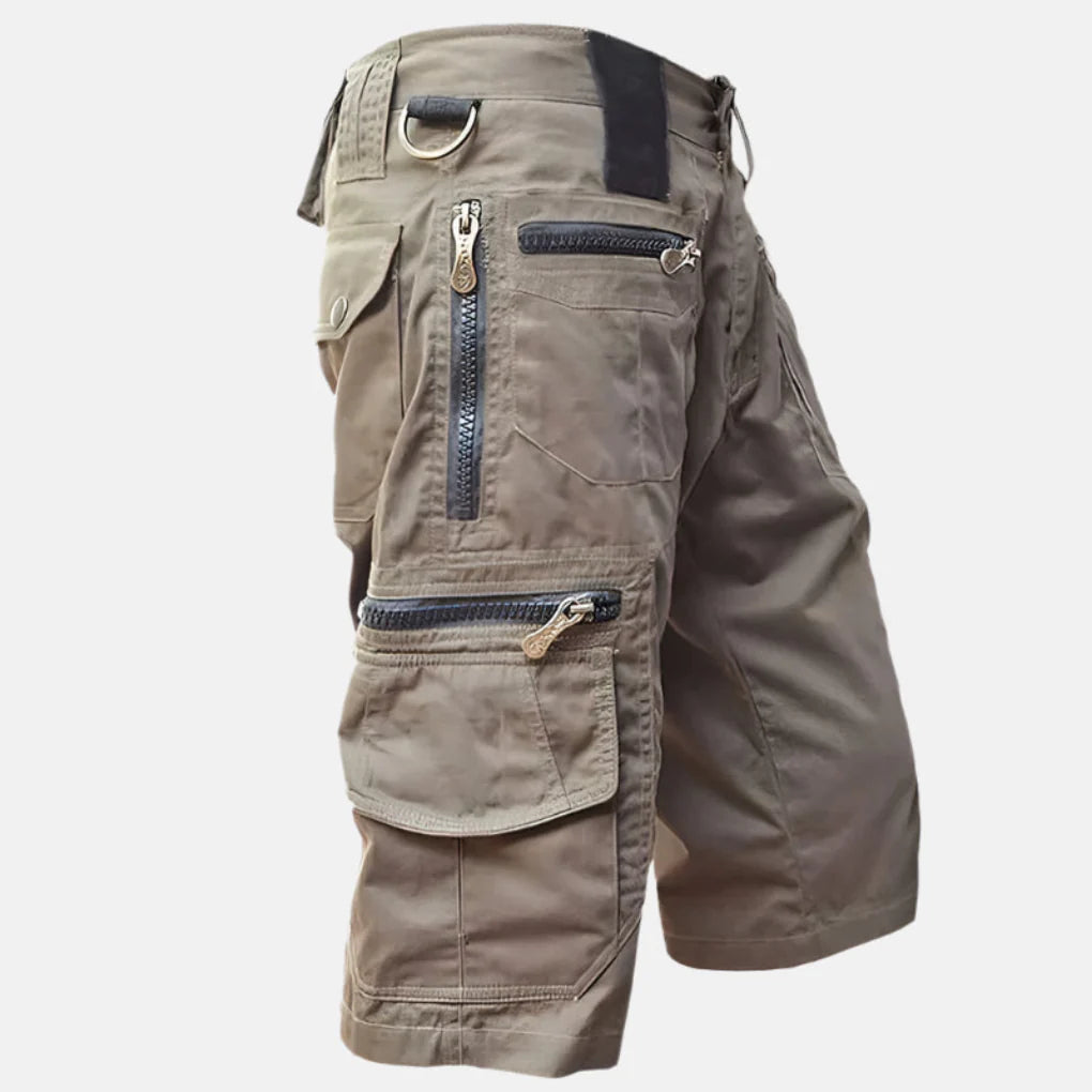 Utility Cargo Shorts voor heren met knielange pasvorm