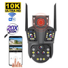 10K WiFi beveiligingscamera met 20MP & 20x zoom