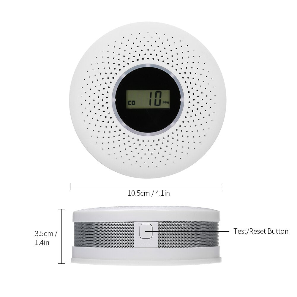 SafeAlert 2-in-1 Melder – Koolmonoxide & Rookmelder Combi voor Maximaal Veiligheid