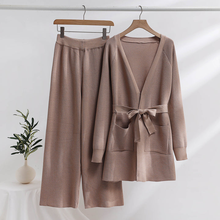 Comfortabele Gebreide Loungewear Set Voor Dames, 2-Delig - Zara