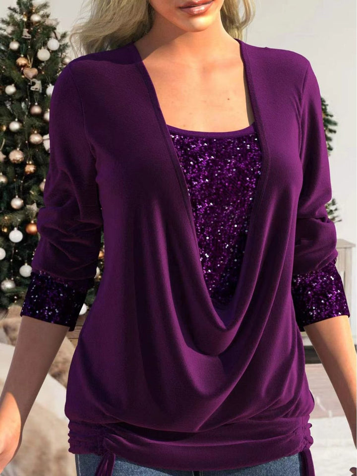 Glamour en Comfortabele Sparkle Top - Luna