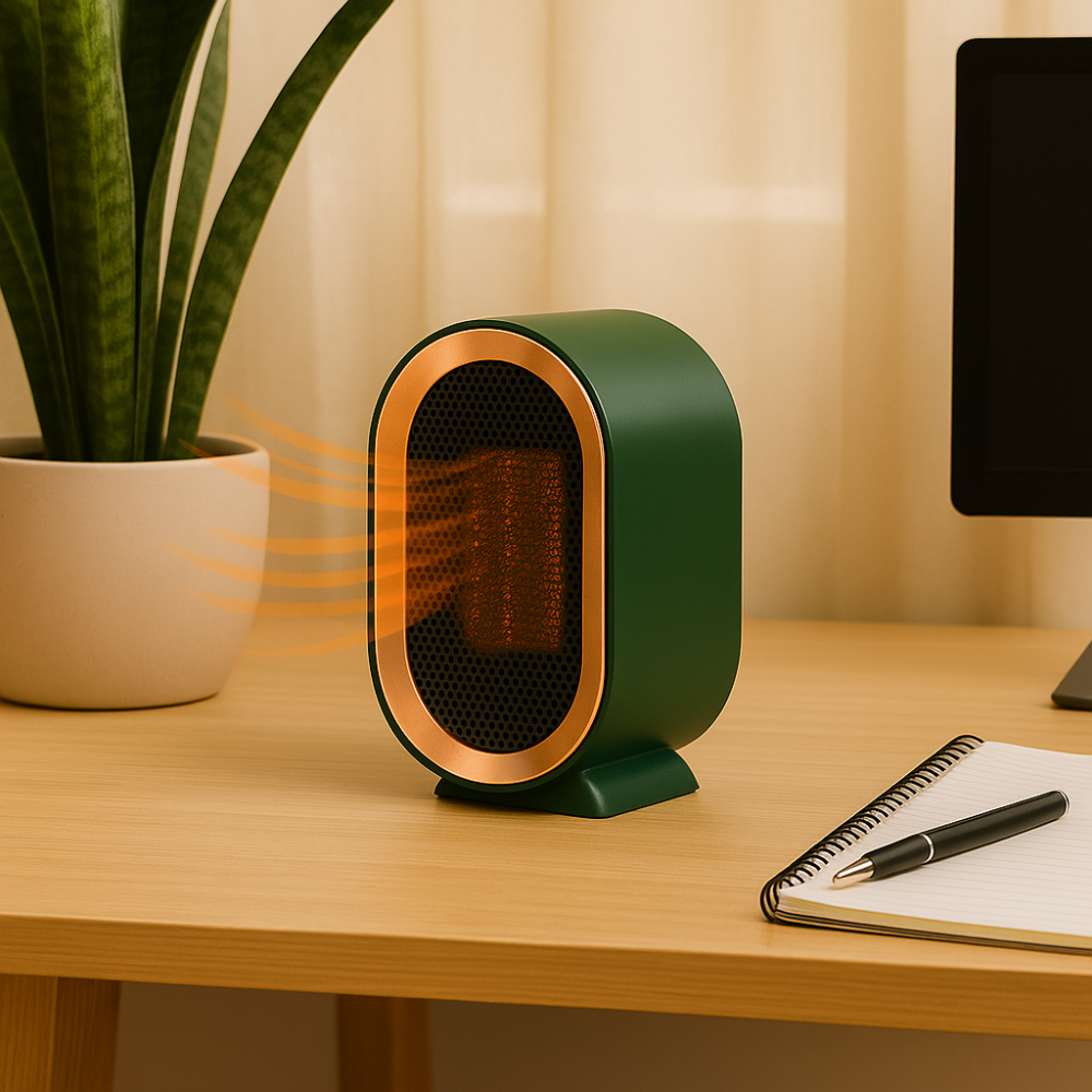 Keramische ventilatorkachel met twee standen, stil onder 36 dB