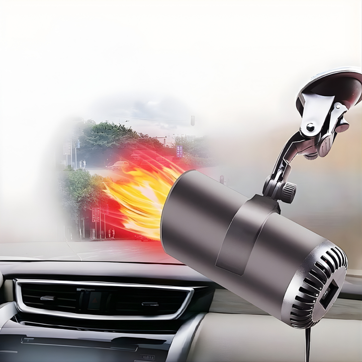 Compacte 12V autoverwarming 150W met handvat en koelstand