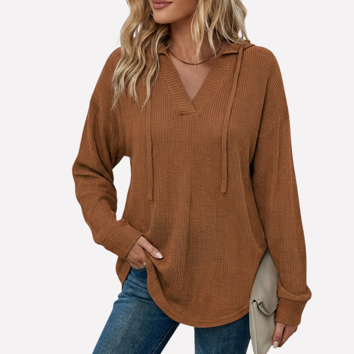 V-Hals Overized Hoodie