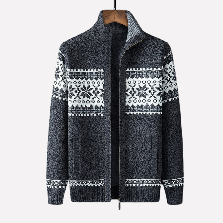 Heren Gehaakte Winter Cardigan