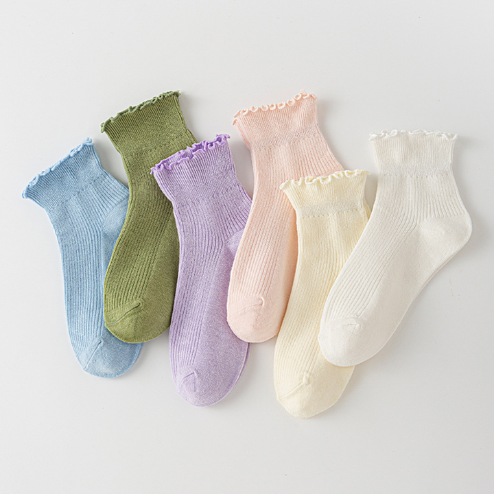 Vrouwen Ruffle Enkel Sokken