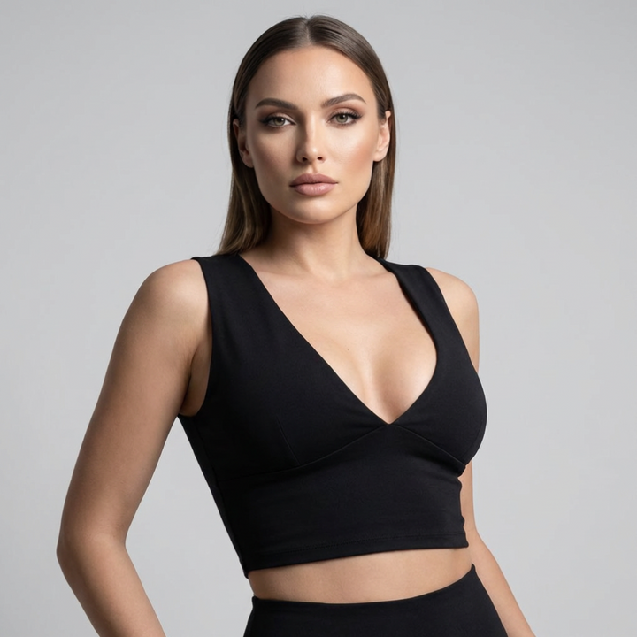 Vrouwen Cutout Racerback Cropped Top