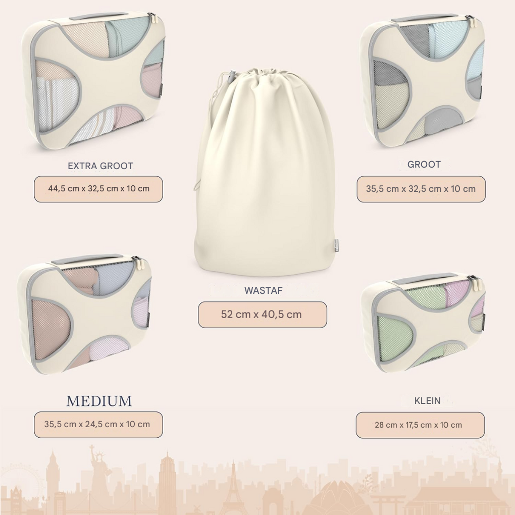 5-Stuks Packing Cube Set