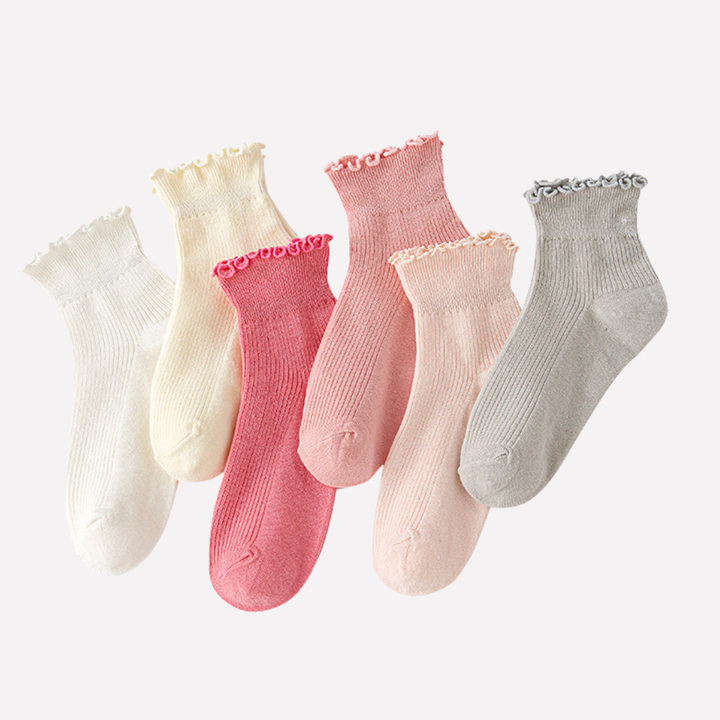 Vrouwen Ruffle Enkel Sokken