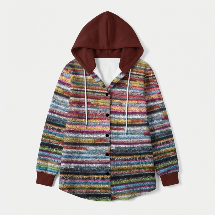 Dames Hooded Winter Cardigan