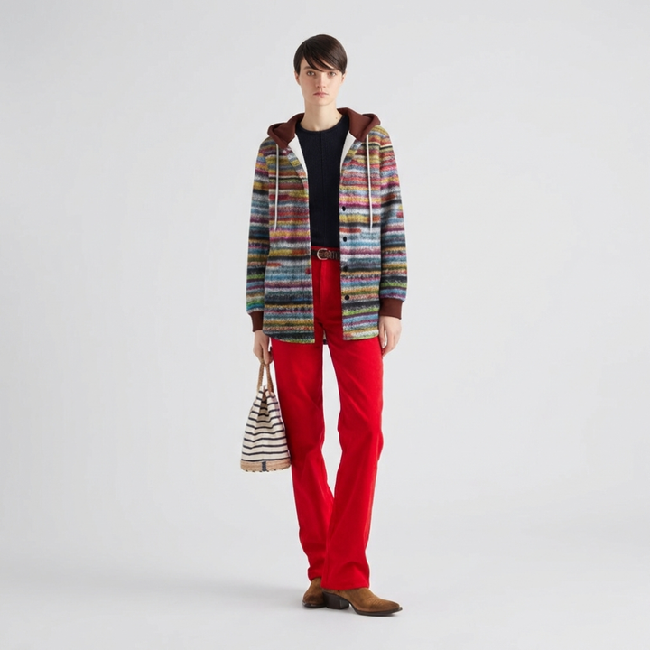 Dames Hooded Winter Cardigan