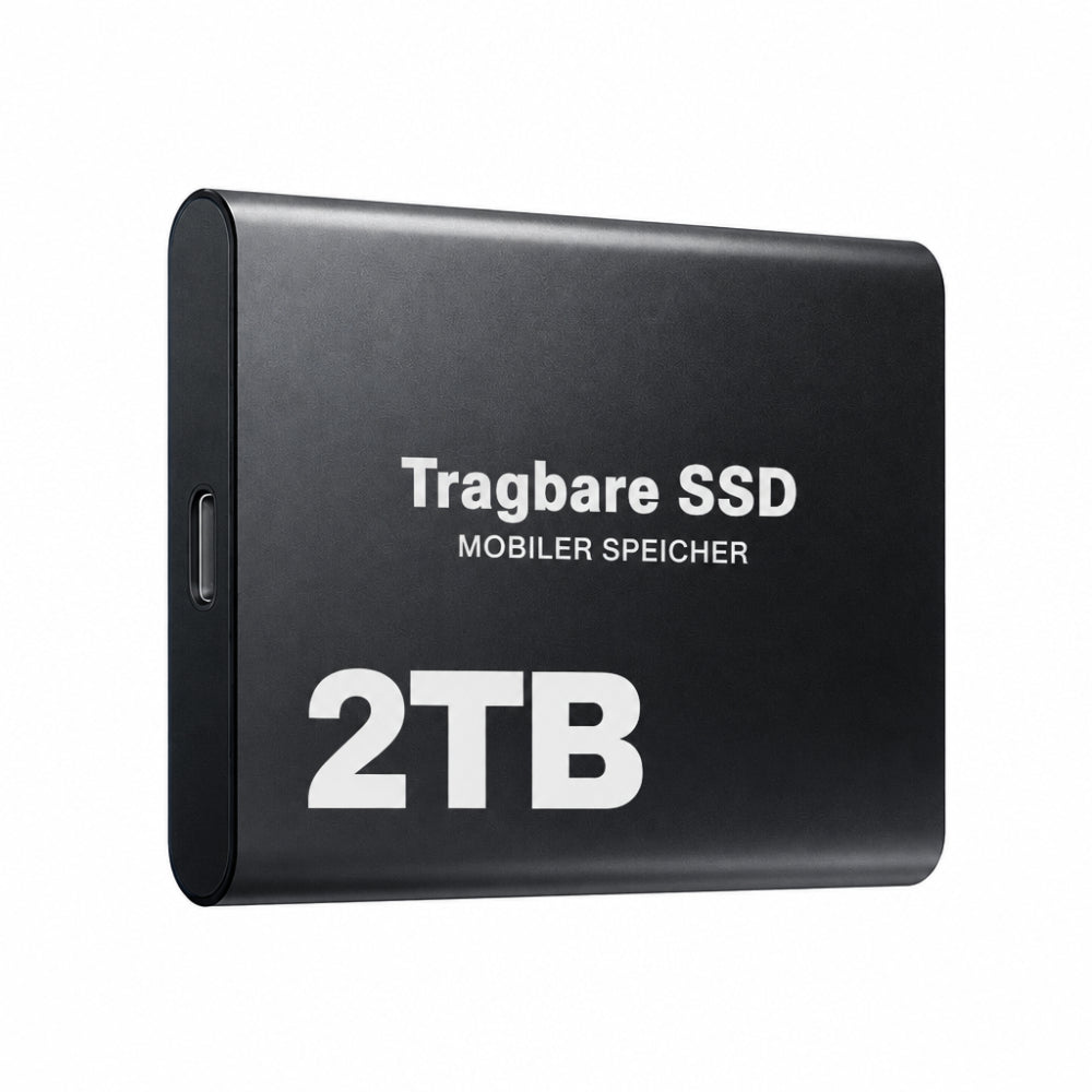Externe 2 TB USB‑C SSD – draagbaar highspeed opslagmedium