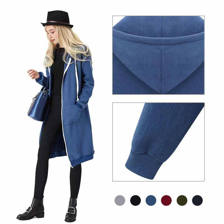 Casual Lang Damesvest - CozyZip