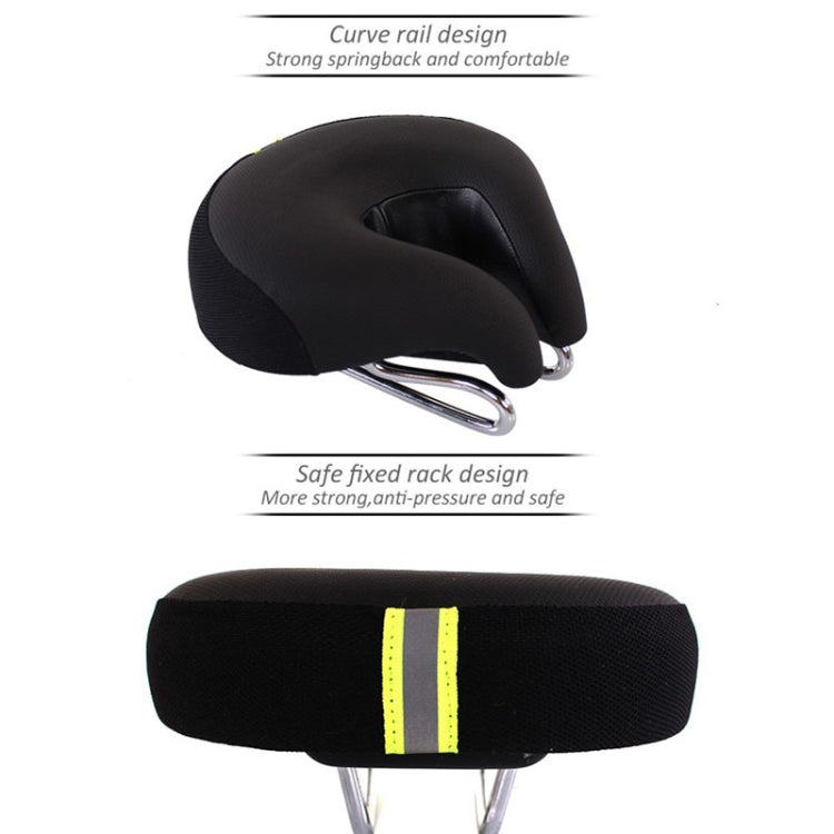 Mountainbikezadel zonder neus | Ergonomisch gevoerd zitkussen | Drukverlichting
