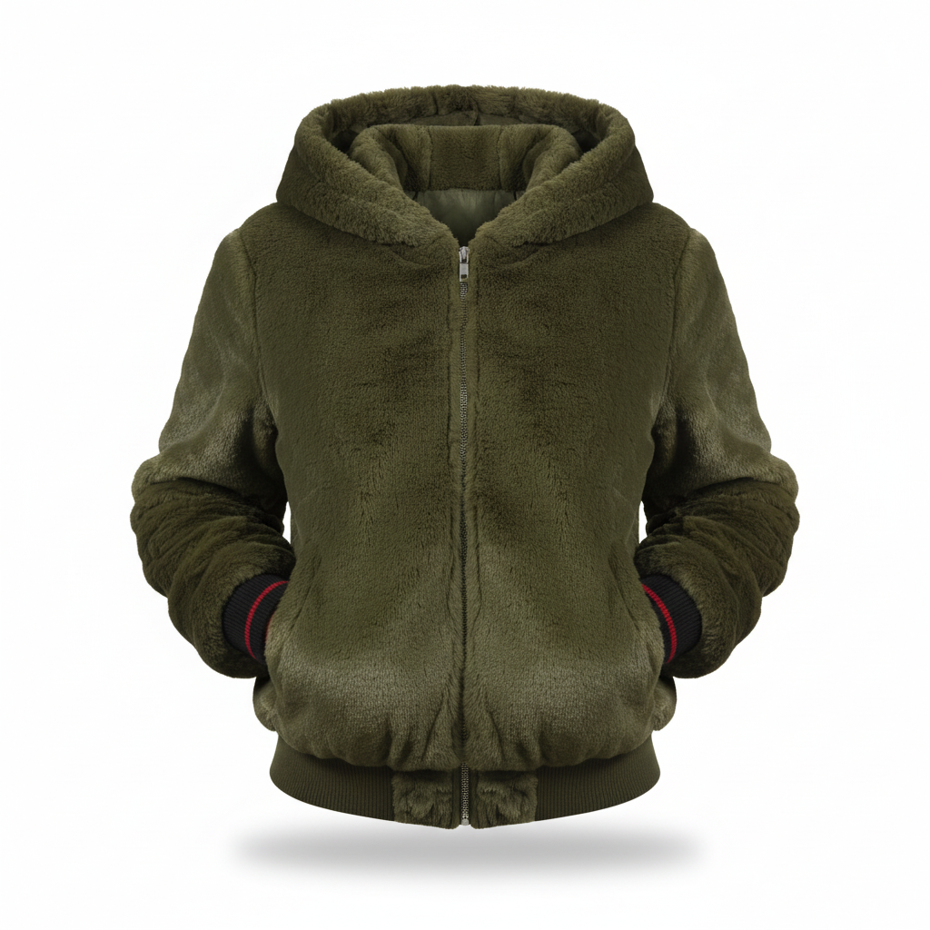 Fluffy Vest Met Capuchon - Christina