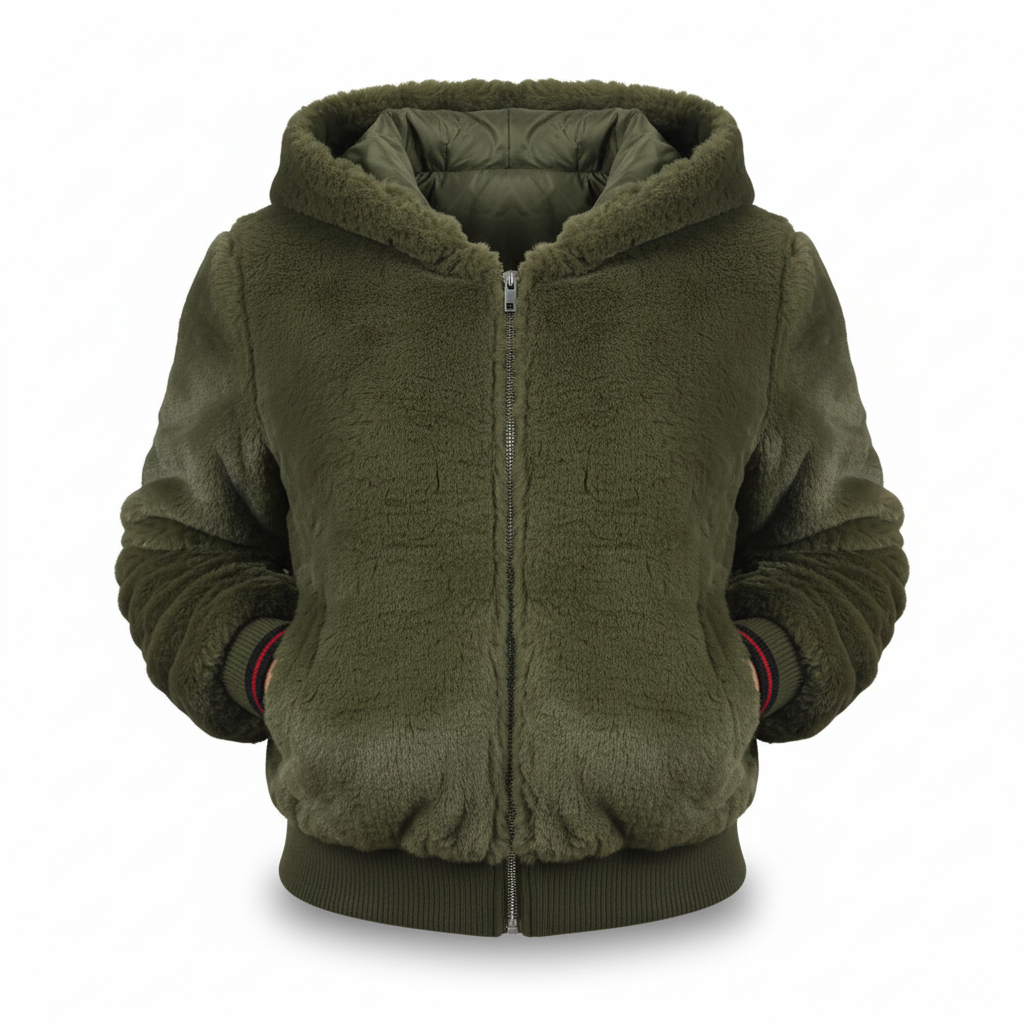Fluffy Vest Met Capuchon - Christina