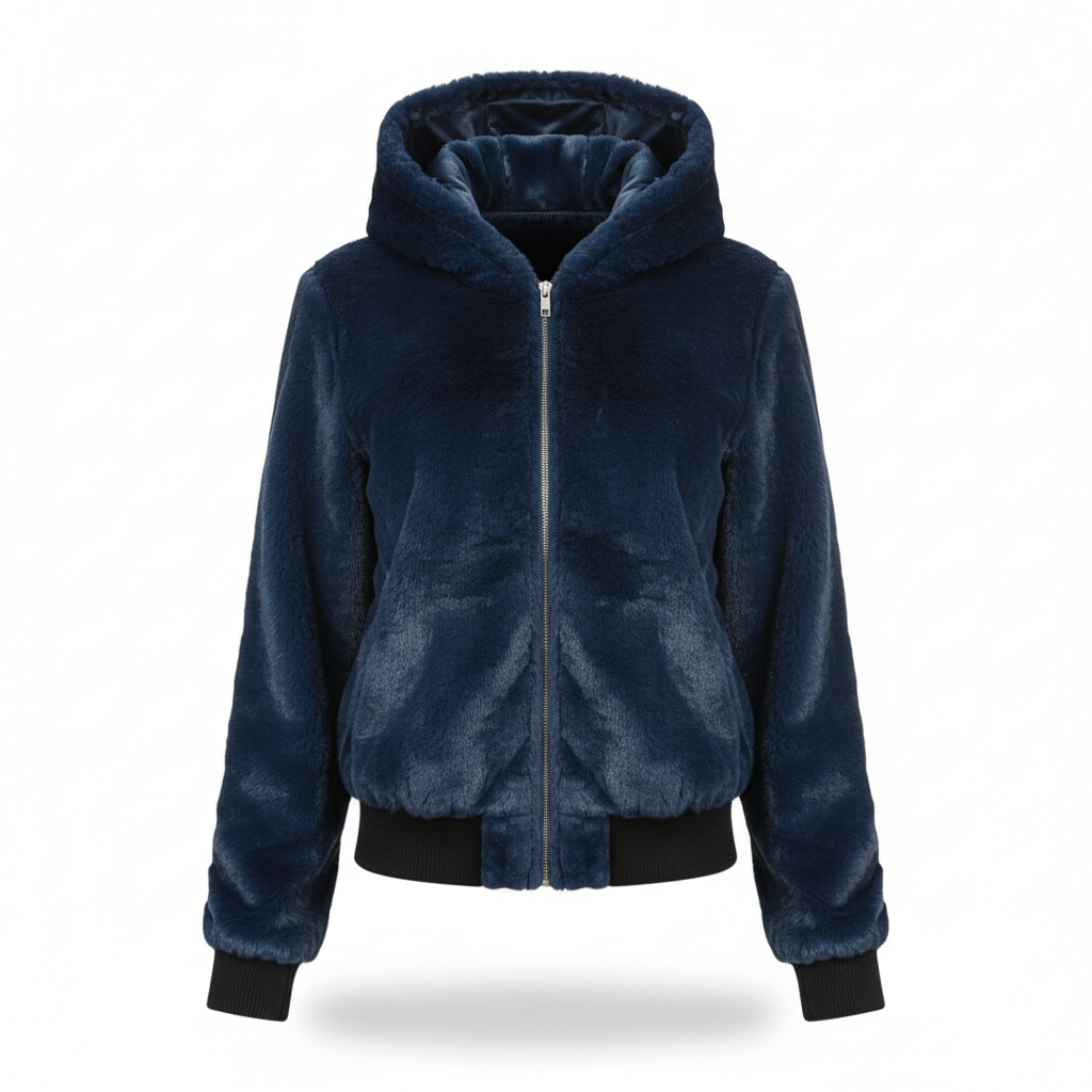 Fluffy Vest Met Capuchon - Christina